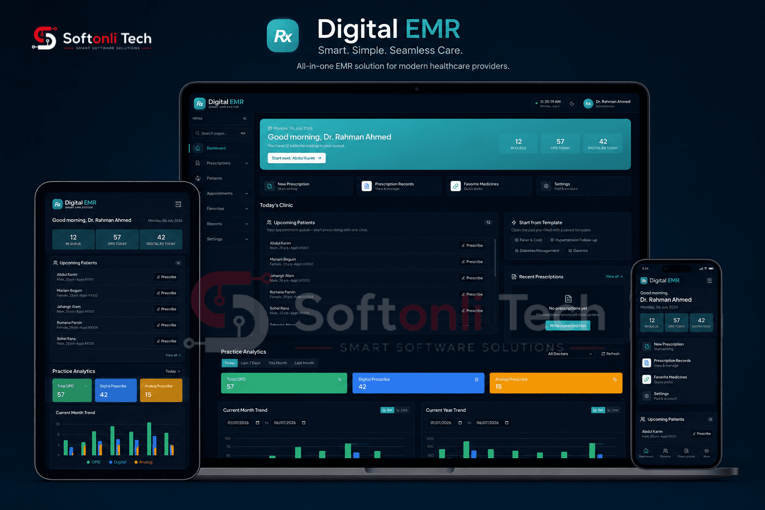 Digital EMR — project mockup