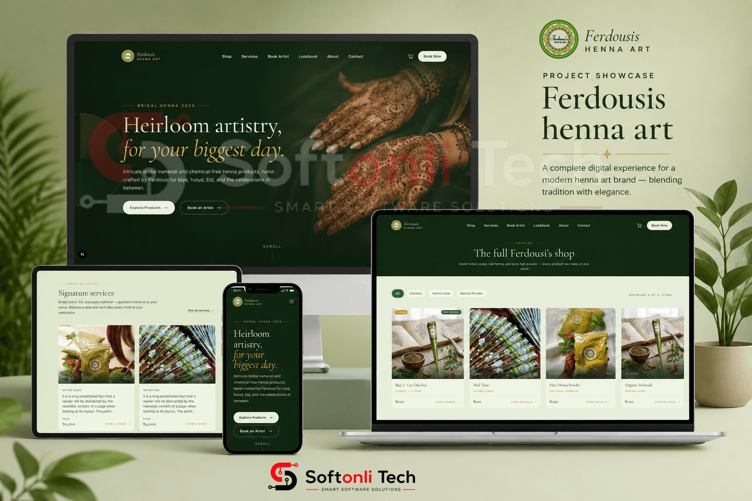 Ferdousi's Henna Art — project mockup
